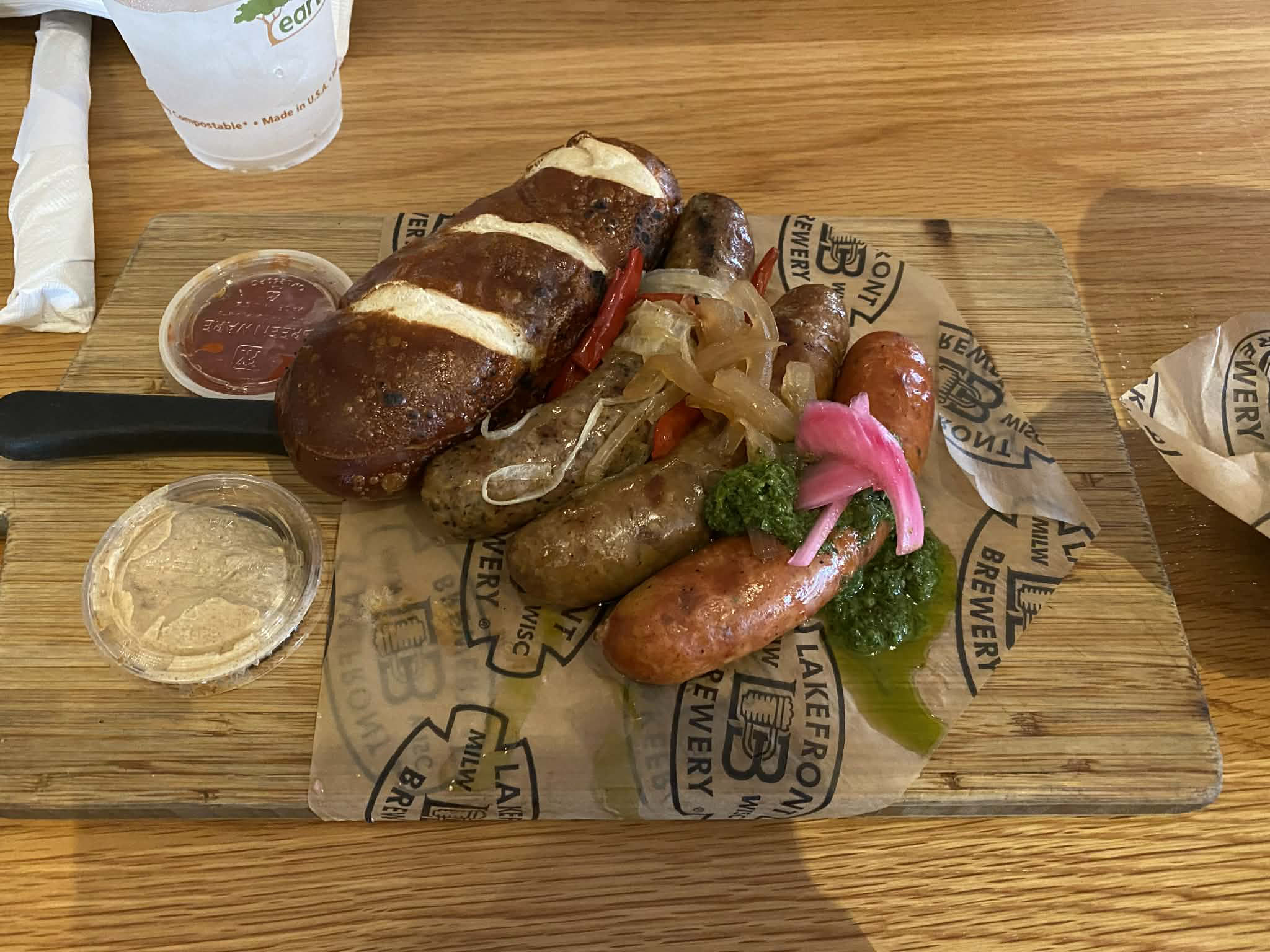 Lakefront Brewery Wurst Platter