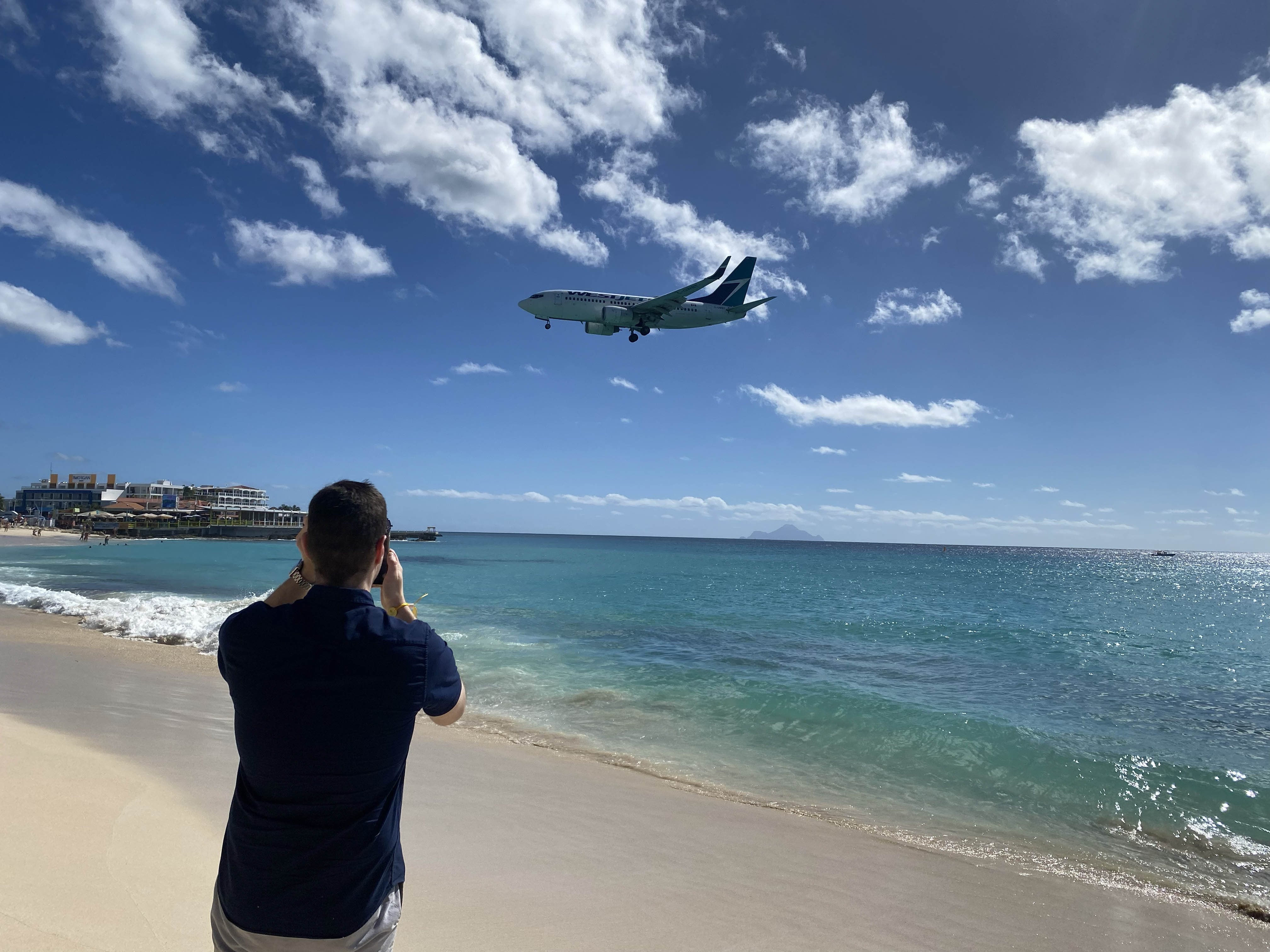 Plane Spotting at Maho Beach